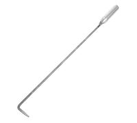 BESTonZON Tisonnier de Cheminée Multifonction en Acier Robuste Manche Long Portable Crochet Unique pour Barbecue et Camping Outil Pratique pour Foyer Intérieur et Extérieur Tisonnier à