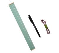 BESTonZON Toise Murale Garçon Fille Toile Verte Règle Mesure Hauteur avec Marqueur pour Décoration Chambre et Garçon Fille