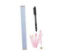 BESTonZON Toise Murale Pour Garçon Fille Toile Bleu Règle De Hauteur Facile à Transporter Pour Garçon Et Fille Pour Maison Et Maternelle Décoration Unique