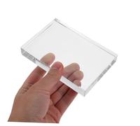 BESTonZON Transparent Carré Poids de Bloc Décoratif pour Bureau et Calligraphie Poids Affichage Polyvalent et Facile à Entretenir