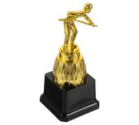 BESTonZON Trophée de Snooker en Plastique Doré 3D, Coupe de Trophée Sportif pour Compétition et Tournoi de Billard, Prix de Récompense Léger pour Fête et Accessoires Table Billard, 1 Pièce