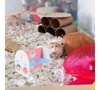 BESTonZON Tunnel Cachette pour Petits Animaux Labyrinthe Coloré pour Hamster Cochon Dinde et Tunnel de Jeu Relaxant et Facile à Nettoyer pour Cage à