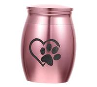 BESTonZON Urne de Crémation pour Animaux de Compagnie Inoxydable Souvenir Commémoratif de Patte pour Pot à Cendres