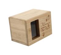 BESTonZON Urne Funéraire pour Animaux de Compagnie Urne Crémation pour Cendres de Chiens Résistante et Portable Coffret Cinéraire Naturel pour Souvenirs