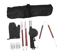 BESTonZON Ustensiles de Barbecue Acier Inoxydable Kit avec Tablier et Manchons pour Grills Extérieurs