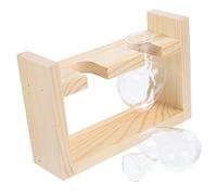 BESTonZON Vase à Plantes Hydroponiques Transparent Support pour Décoration de Intérieur Terrarium pour Bulbes Plantes Intérieur
