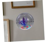 BESTonZON Vase Mural Transparent Acrylique pour Plantes Hydroponiques et Décoration Maison Aquarium Suspendu Créatif Style Aléatoire