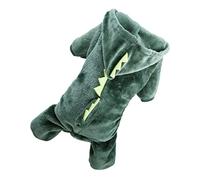 BESTonZON Vêtements Chien Dinosaure Chaud et avec Capuche Manteau pour Automne Hiver Costume Animal Original et Confortable XL
