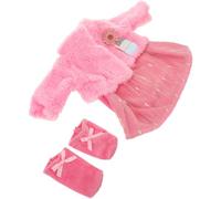 BESTonZON Vêtements Poupée pour Filles Robe Jupe Rose Princesse Danse Costume Accessoires pour American Dolls