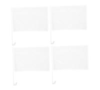BESTonZON Vierge pour Voiture 4Pcs Bannière Personnalisable avec Mât Décoration Extérieure Polyvalente Drapeau Uni pour Événements Améliorez Votre Décor avec Style