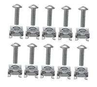 BESTonZON Vis De Montage pour Rack Serveur M5x16 Lot de 100 Écrous à Cage Clip Argentés Professionnels pour Armoire Réseau Équipement It