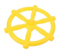 BESTonZON Volant de Bateau Pirate Plastique pour Balançoire Accessoire Extérieur Robuste et pour Aire de Jeux et Cabane Denfant Couleur Jaune