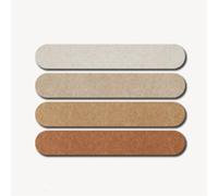 BESTORI 4 Bandes de Tableau en Liège Adhésif Panneau Mural en Feutre pour Coller des Notes, Photos, Horaires, Annonces, Décoration de Maison et Bureau, Kaki, 10 x 60 cm