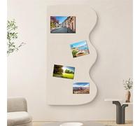 BESTORI Grand Tableau d'affichage en Feutre Autocollant Tableau Photo en Liège Mural pour Décoration de Maison, Cuisine, Bureau, école, Beige, 100 x 180 cm