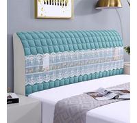BESTORI Housses de Tête de lit Extensible Anti-Rayures avec Poche de Rangement Doux Protecteur Antipoussière pour Tête de Lit Rembourrée, Vert, 150 x 65