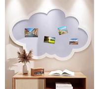 BESTORI Tableau en Liège en Feutre Adhésif Tableau d'affichage Pliable pour Photos Notes Mémo Décoration Murale pour Maison Bureau école, Bleu, 80 x 120 cm