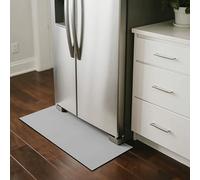 BESTORI Tapis de Réfrigérateur Anti-fuite Antidérapant Protection de Sol Sous le Réfrigérateur Plateau Anti-goutte pour Sécheuse Machine Laver, Gris clair, 30 x 120 cm