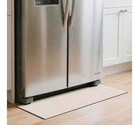 BESTORI Tapis de Réfrigérateur Antidérapant Anti-fuite Plateau Anti-goutte Protection du Sol pour Sécheuse Cuisine Plan de Travail, Beige, 30 x 80 cm