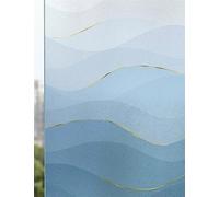 BESTORI Vinilos Para Ventana Privacidad Decorativos Láminas Para Ventanas Anti UV Película Autoadhesiva Estática Para Baño Despacho Cocina 40 x 150 cm, Ondulation