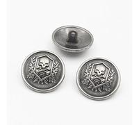 Bestowal 10 Pcs Vêtements Boutons - Métal À Coudre Boutons Shank Rond en Forme de Bouton Ensemble pour Blazer, Costumes, Manteau, Uniforme, Veste (25mm)