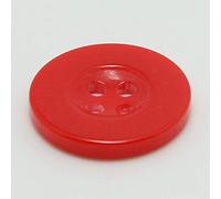 Bestowal 100Pcs Enfants Boutons de Couture 4 Trous Enfants Boutons de Résine Bricolage Artisanat Rond Bouton Ensemble de Couture Accessoires (Rouge, 12.5mm)