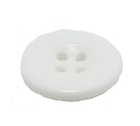 Bestowal 100Pcs Enfants Boutons de Couture 4 Trous Enfants Boutons de Résine Bricolage Artisanat Rond Bouton Ensemble de Couture Accessoires (Blanc, 12.5mm)