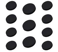 Bestowal 11Pièces Bouton Plat en Métal, 8Pièces × 15mm et 3Pièces × 20mm Costume Manteau en Laine Bouton Veste Bouton Chemise Costume Pantalon Bouton (Noir Pur)