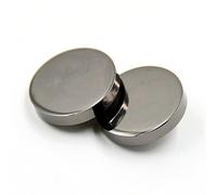 Bestowal 30PCS Metal Flat Button Femme Suit Manteau à la Manche Bottes Homme Veste Bottes T-Shirt Pantalons Bottes Bouton de Couture en Forme de Bouton (25mm, Noir)