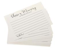 BESTOYARD 100 Pièces Cartes Religieuses de Mémoire 4x6 pour Funérailles | Papier Beige à Surface Lisse, Zone D'écriture Sécurisée, pour Présents D'église et Familles en Souvenir