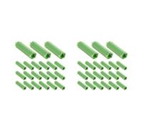 BESTOYARD 1000 Pièces Cheville Plastique M6 Verte pour Vis, Fixation | Plastique, Microdents Internes, Marquage Vert, Stabilité Renforcée, Compatible Meubles et Appareils