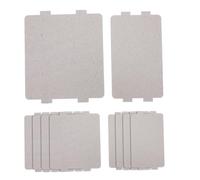 BESTOYARD 10pcs Feuilles de Mica Universelles pour Four à Micro-ondes, Résistance Élevée la Température L'usure, Couvercle de Guide D'ondes Argenté, Accessoires de Remplacement Cuisine