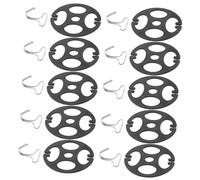 BESTOYARD 10pièces Coussin De Protection Dorsale Plastique Crochets Installation pour Housses De Auto Support Et Fixation pour Accessoires De Remplacement