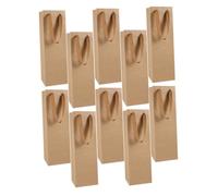 BESTOYARD 10pièces Pochettes Emballage pour Bouteilles De Vin Sacs Papier Kraft Pratiques Et Portables Lot de Cadeaux pour Vin Rouge