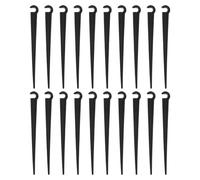 BESTOYARD 120 Pièces Support pour Goutte-à-Goutte D'irrigation en Plastique Noir, Construction Renforcée Surfaces Texturées, Adapté pour Lignes de Goutteurs et Tuyaux Flexibles Vergers et