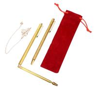 BESTOYARD 1ensemble Baguettes de Sourcier Portables Laiton Tiges Énergie Rétractables pour Détection Feng Shui Outil Léger pour Amateurs et Débutants