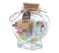 BESTOYARD 1ensemble Bouteille Capsule Décorative avec Couvercle Messages Personnalisés pour Anniversaire Saint-Valentin Amoureux Et pour Stocker Souvenirs Et Émotions