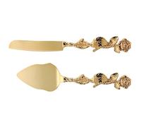 BESTOYARD 1ensemble Set de Couteaux Alliage de Zinc pour Découpe et Service de Gâteaux de Mariage Pelle Longue pour Pizza et Outil et Pratique pour Pâtisserie