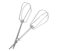 BESTOYARD 2 pièces Accessoires Batteurs Acier Inoxydable pour Batteur à Main de Remplacement Polyvalents pour Mélanger Blancs Œufs Fouettée et Pâtes Faciles à Nettoyer et Réutilisable