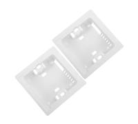 BESTOYARD 2 Pièces Base Inférieure Manette Filaire Ac en Plastique Blanc | Plaque de Base de Télécommande Filaire Ac, Remplacement Plaque de Base du Thermostat Câblé, Fête