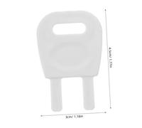 BESTOYARD 2 pièces Clé de Remplacement pour Distributeur Papier Hygiénique Plastique Pratique pour et Débloquer Distributeur Rouleau Accessoire pour Boîte Distributrice de Mouchoirs