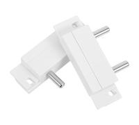 BESTOYARD 2 Pièces Détecteur de Fuite d'eau Électrodes Haute Sensibilité en Plastique Blanc, Alarme Fiable pour Petits Commerces et Bureaux, Système de Surveillance des Inondations à