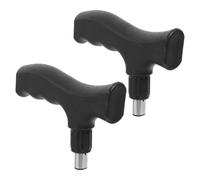 BESTOYARD 2 Pièces Poignée de Rechange pour Canne en Pp Antidérapante, Design Moderne et Élégant, Compatible Poteau 22x1.5mm, pour Activités de Plein Air Fatigue