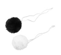 BESTOYARD 2 Pièces Queue de Lapin en Peluche Noire Boule Cosplay | Léger, Confortable à Porter, Installation et Retrait Faciles, Accessoire de Costume pour Activités Cosplay et Scène