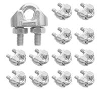 BESTOYARD 20 Pièces Pince de Câble M6 1/4 Pouce en Acier Inoxydable pour | Clip pour Câble de Clôture, Serrage Rapide, Grip Sûr, Résistant à Corrosion, Usage Marin et Treillis