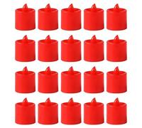 BESTOYARD 20pièces Bougies Led Flameless Décoratives Pour Bouddhisme Bougies De Fête Et Décoration De Mariage Ronde Et Scintillante
