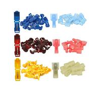 BESTOYARD 30 pièces Branch Wire Connectors Kit Solderless Terminal Assortment With Insulated Clasp For Automotive And Electrical Wiring Compatible With Mm² Cables