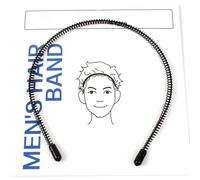 BESTOYARD 3Pcs Bandeaux Invisibles pour Cheveux Noir en Fil de Fer, Forme Spirale, Maintient les Cheveux en Ordre, Pour Homme et Femme, Pour Faire des Exercices et Appliquer des Masques