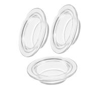 BESTOYARD 3pièces Coupelle De Remplacement pour Brûleur De Cire Parfumée Plat Verre Compatible avec Lampe Chauffe-Huile Design Innovant Et pour Parfums Maison