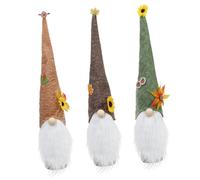 BESTOYARD 3pièces Manchon De Bouteille GNOME Décoration De Thanksgiving Couvre-Bouteille Décoratif Manchon De Automne Accessoire De Thanksgiving Décoration De Vin