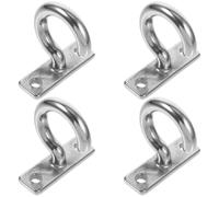 BESTOYARD 4 Pièces Crochet en Acier Inoxydable 304 Forme Point D'interrogation Plaque, Installation Facile et Optimisation D'espace pour Balcons et Bateaux, Poids 27g